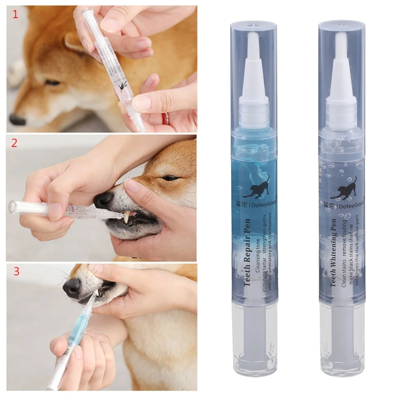 Dog Teeth Cleaning Pens Dog Dental Care for Cat and Dog Optimize for Health Freshen Breath Reduce Plaque