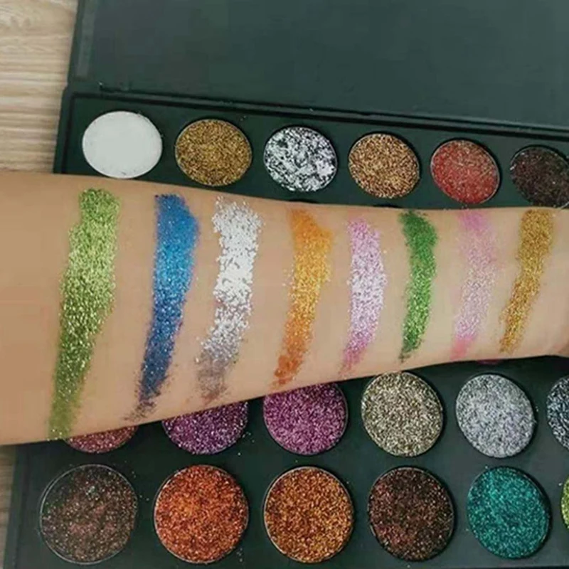 Paleta da sombra do brilho, sombra para os olhos, matte, impermeável, composição, beleza, 35 cores