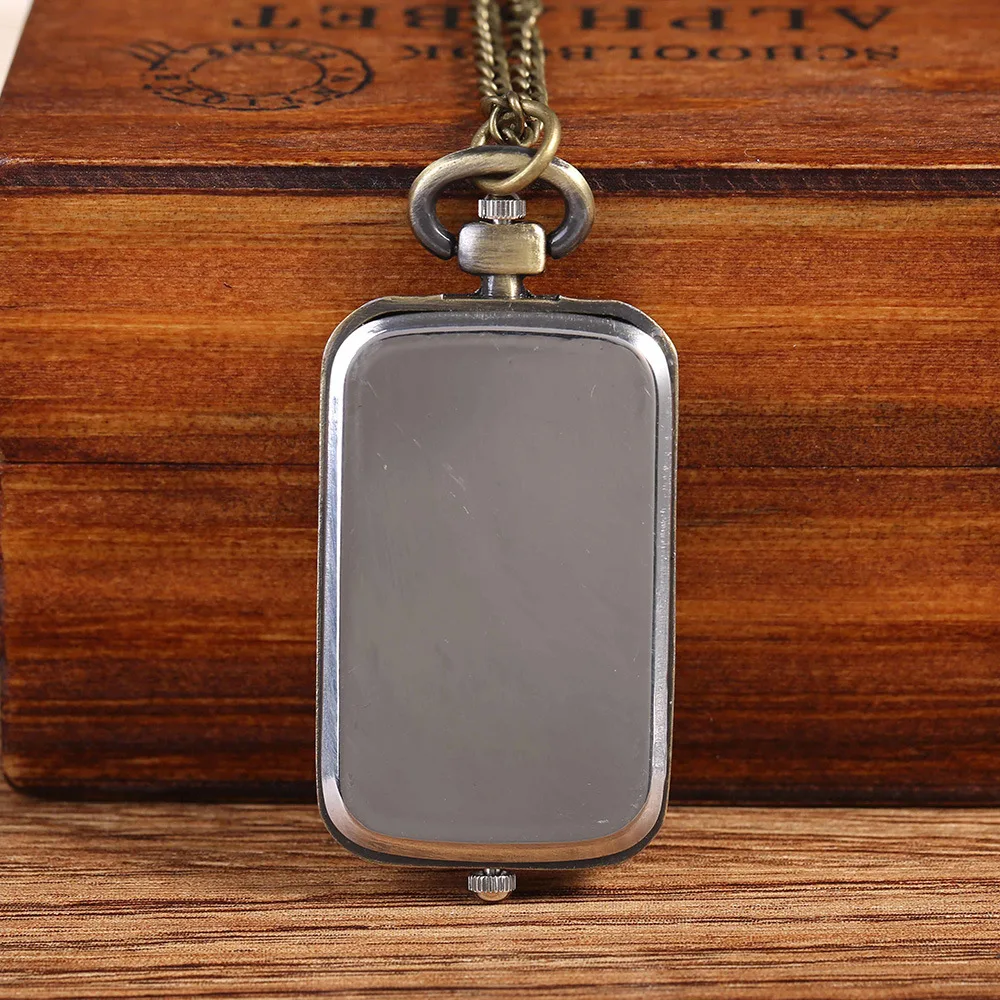 Simple Dual Display Roman Numeral Time Pocket Watch Vintage Quartz Steampunk Dual Double Time Zone Movement Necklace Chain Clock
