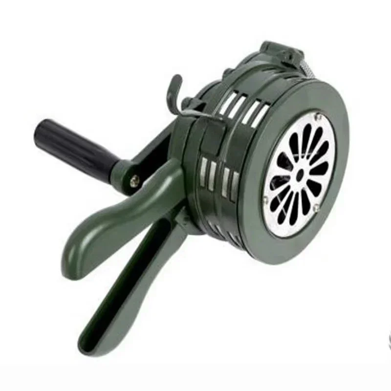 Hot Sale Hand Crank Siren Horn 110dB Manual Operated Metal Alarm Air Raid Emergency Safety DQ-Drop