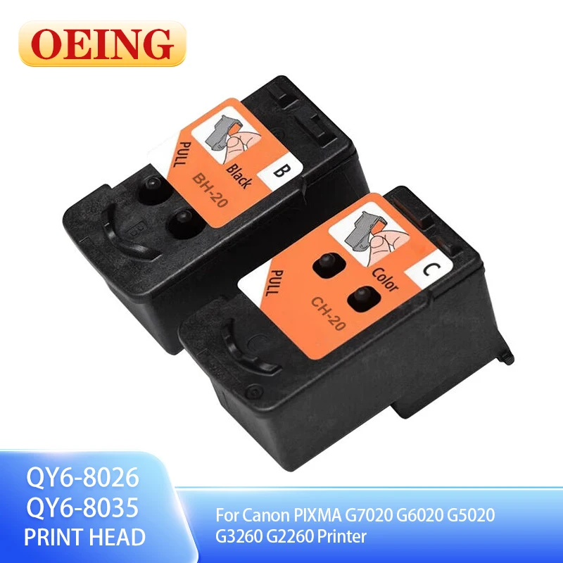 

QY6-8026 QY6-8035 Printhead BH-20 CH-20 Ink Cartridge Head 8026XL 8035XL for Canon PIXMA G7020 G6020 G5020 G3260 G2260 Printer