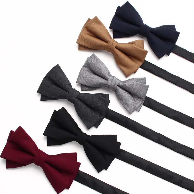 Spot men's bow tie British striped business bow tie fashion version wedding shirt suit bow tie accessories