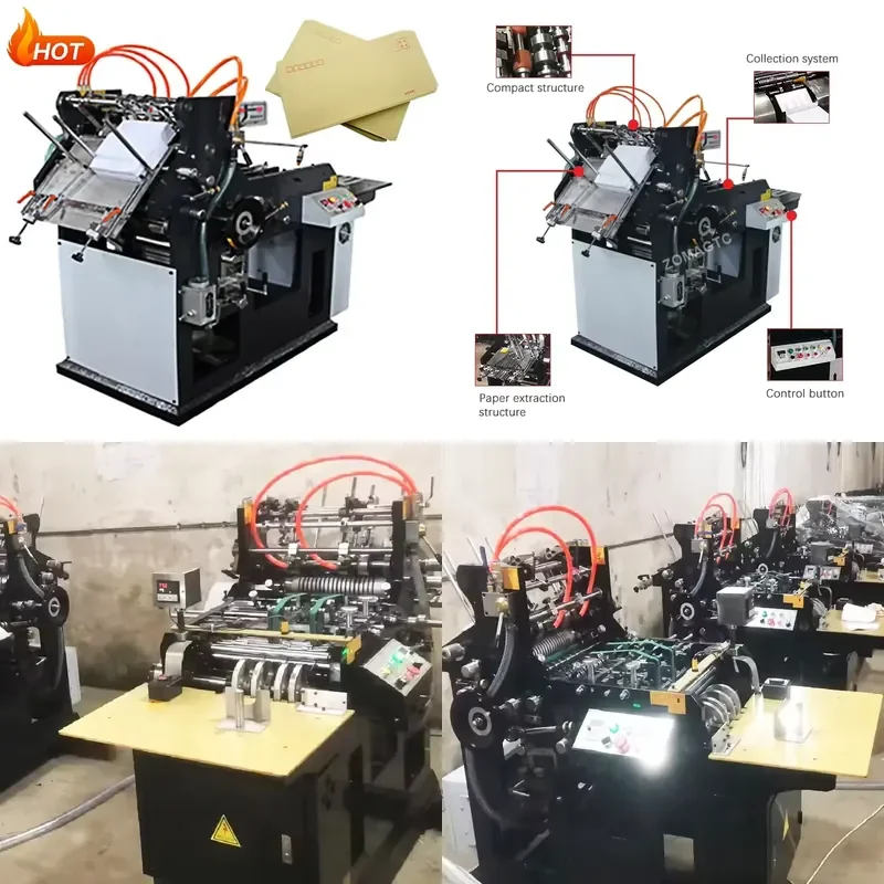 Recycling Machine 2026 Automatic Mini White Paper Wallet Small A4 Pocket Document Envelopes Gluing Maker Price Trade Simple