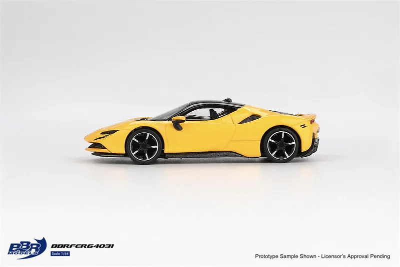 

BBR 1:64 SF90 Giallo Modena Die-Cast Car Model Miniature Gifts