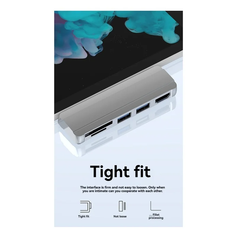 

Exquisite-Docking Station For Microsoft Surface Pro 4/5/6 To USB3.1 Port -Compatible SD/TF Reader Splitter Adapter