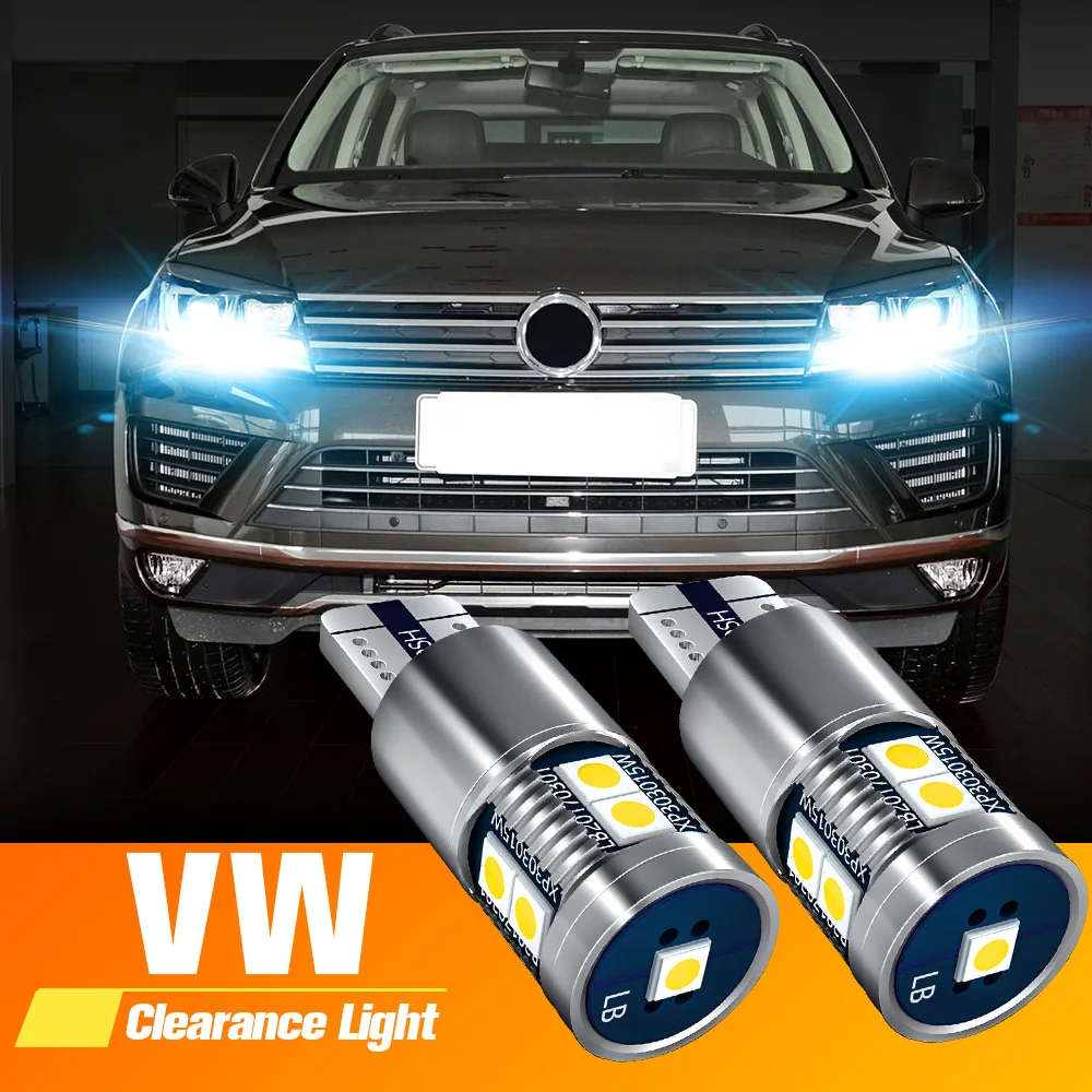 

2x LED Clearance Light Lamp W5W T10 Canbus For VW Golf mk3 mk4 mk5 mk6 3 4 5 6 Passat B5 B5.5 B6 B7 B8 CC Polo 6r Touran Caddy 2