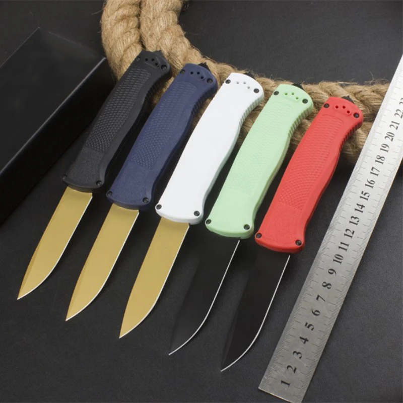 

Paodin BM5371FE Pocket Knife CPM-CruWear Blade Dual Action Carbon Fiber Nylon Handle Tactical Hunting EDC Survival Tool Knives
