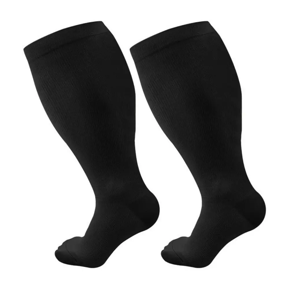 

Colorful Plus Size Compression Socks 2XL-4XL Extra Wide Calf Knee High Stockings Heart Dots Breathable Calves Leg Stockings Men