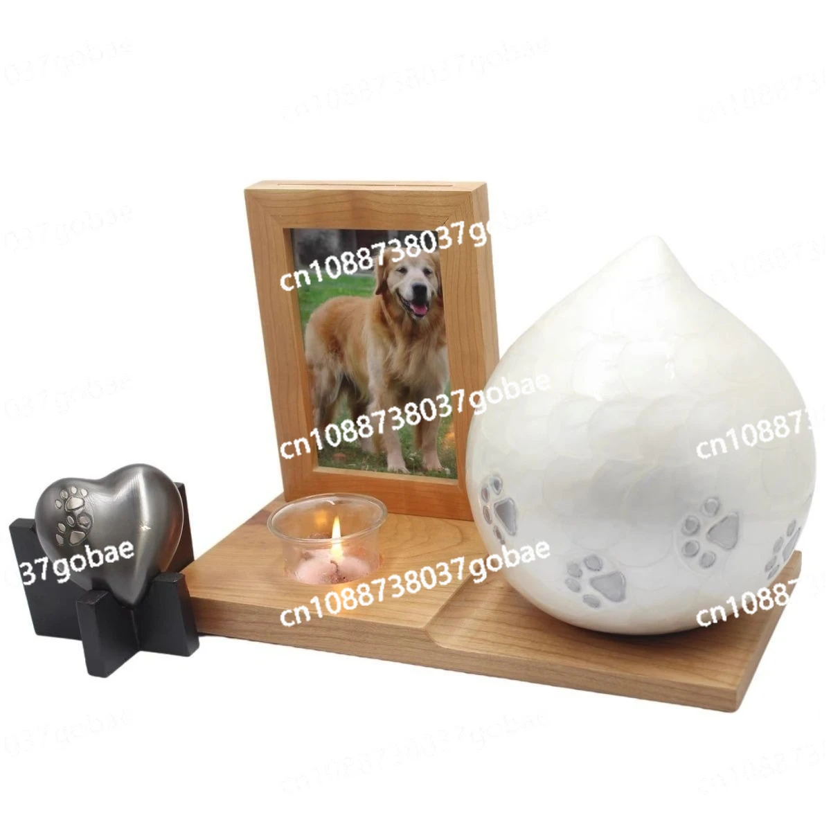 New Sealed Pet Urn Kitten Puppy Cremation Service Jar Metal Pet Memorial Can