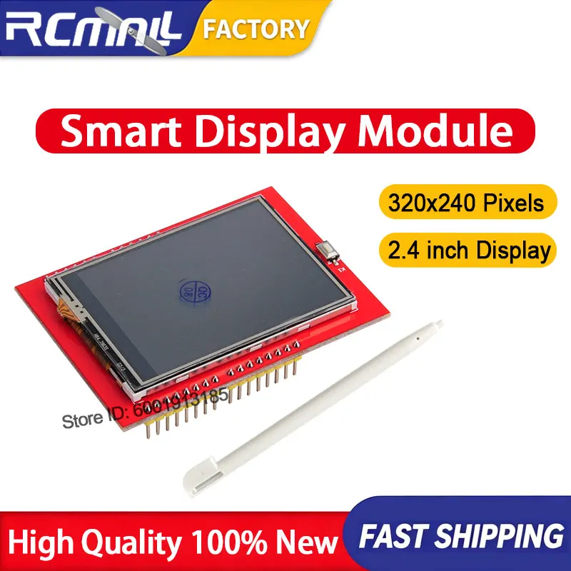 ILI9341 2.4 Inch TFT LCD Display Module 320x240 Touch Screen 8 Bit Parallel Bus Compatible with Arduino UNO Board Home Office