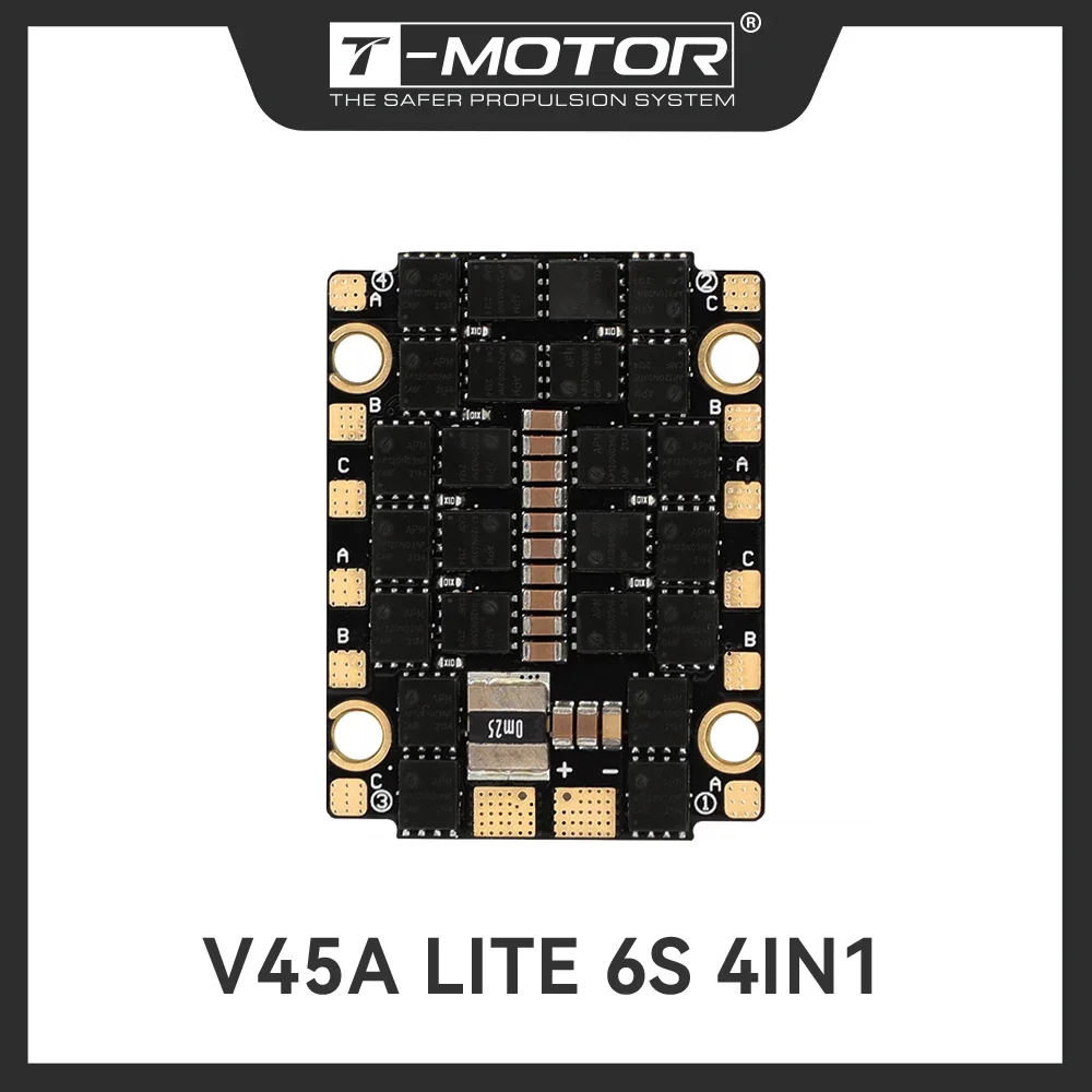 

T-MOTOR V45A LITE 6S 4IN1 ESC электронный регулятор скорости вес зажигалки для FPV RC Racing Drone Motor