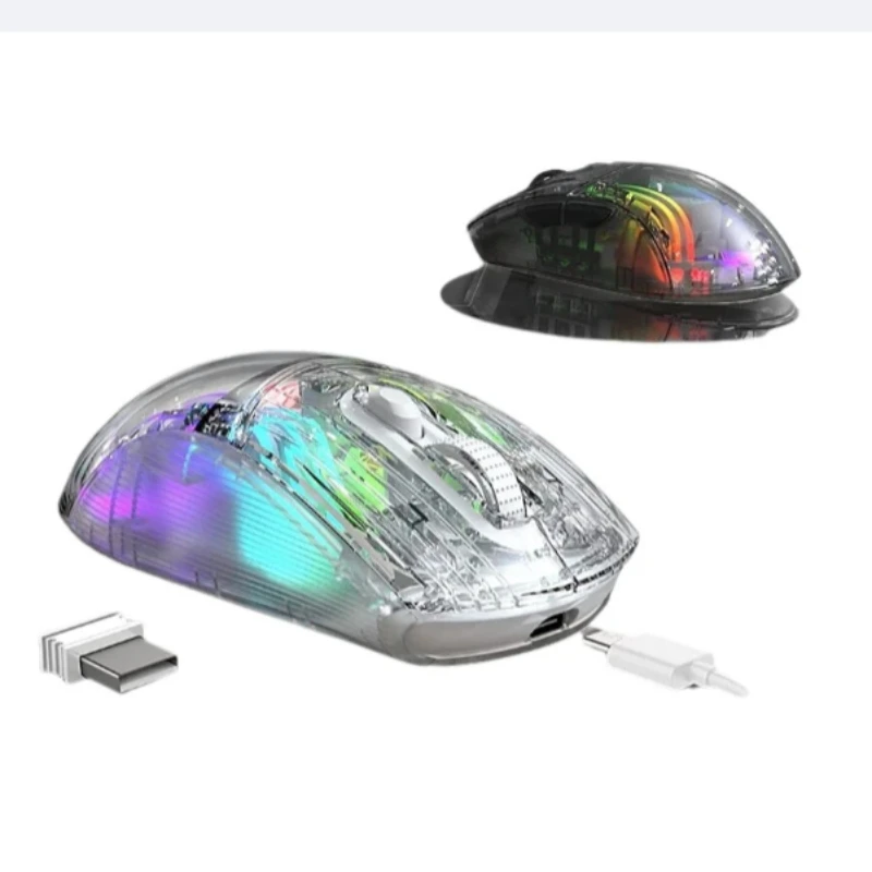 

Attack Shark X2 PRO wireless mouse three-mode Bluetooth RGB with magnetic charging base e-sports gaming mouse for PC laptop gift