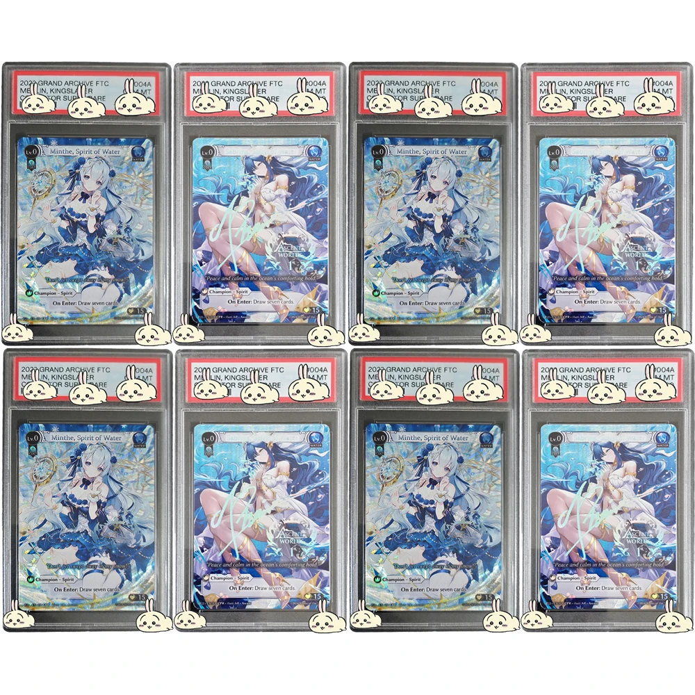 

Cartoon Grand Archive TCG Down of The Ashes Graded Collection Card GEM MT 10 Signature Card Refractive Color Flash Card Gifts