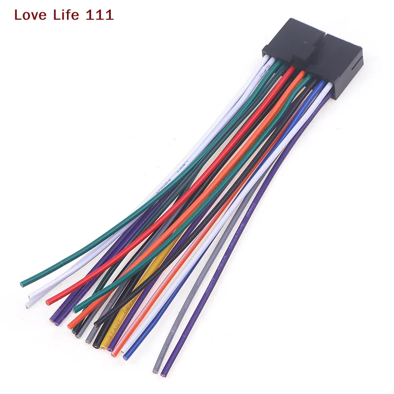 Nuevo Arnés de Cableado para Radio de Coche, Adaptador de Cableado de Audio de 20 Pines, Cable Conector para CD/DVD, Cable de Alimentación con Conector en T, Piezas Modificadas