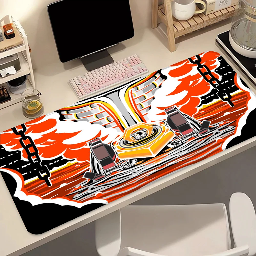 Anime Gaming Speed ​​P-pokemon Melmetal Mausmatte, große Mausmatte, Schreibtischunterlage, Gamer-Tastatur, Mauspad, Bürozubehör, Schreibtischunterlage