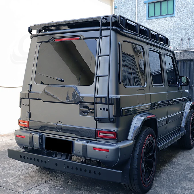 W464 4x4 Car Rear Door Tailgate Ladder for Mercedes G Class W463a G350 G500 G63   Racks