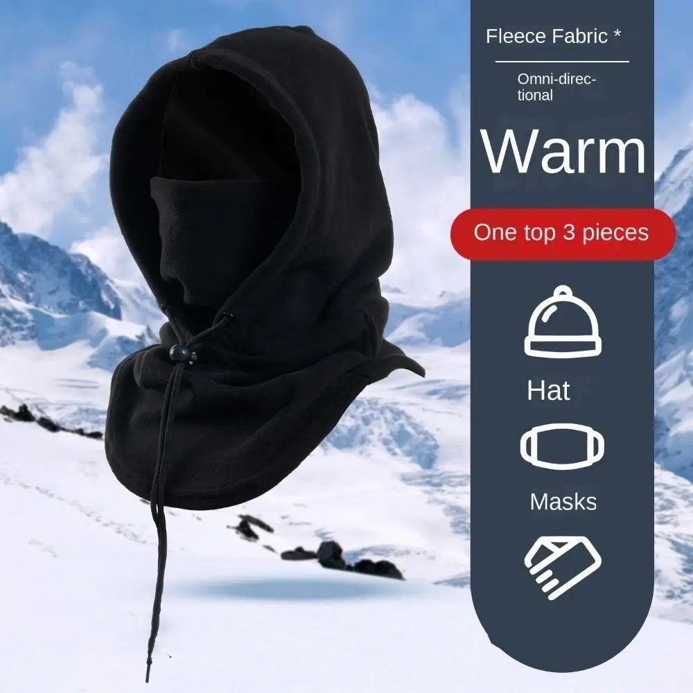 New Women Men Polar Fleece Hood Hat Beanie Balaclava Ski Mask Winter Hat Skiing Hunting Motorcycle Camping Accessories Unisex