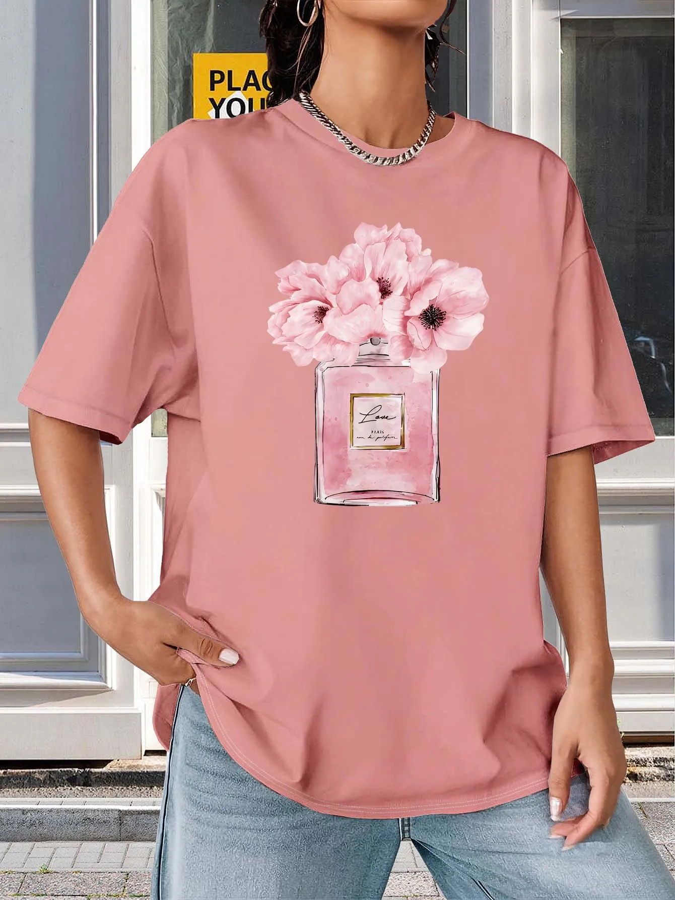

Plus Size Parisian Romantic Perfume And Floral Inspired Elegant Fashion Piece For Trendsetters Who Embrace Timeless French Chic