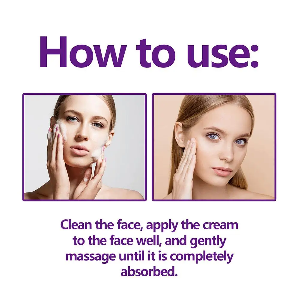 كريم Hoygi 30 مل لشد الوجه الأرجواني وشد الوجه وترطيب عميق والكولاجين يعزز الخطوط الخفيفة والخفيفة