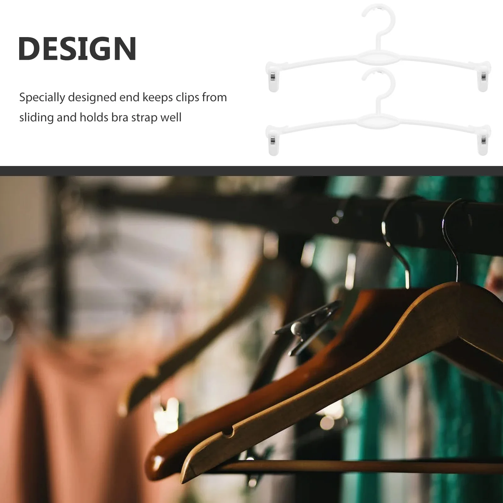 

15Pcs Plastic Underwear Hanger Bra Support Rack Clothes Clips Laundry Drying Holder for Socks Panties Underwear Hanger