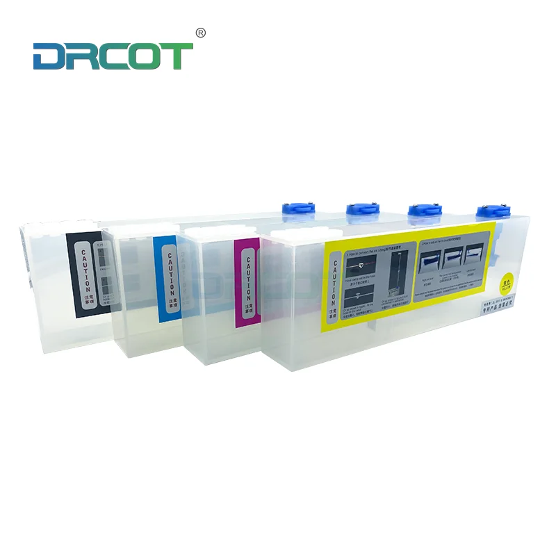 4 PCs Refill Ink Cartridge for Roland Mimaki Mutoh Printer bulk ink supply system 350ml ink tank for Eco Solvent Pinter Sub tank