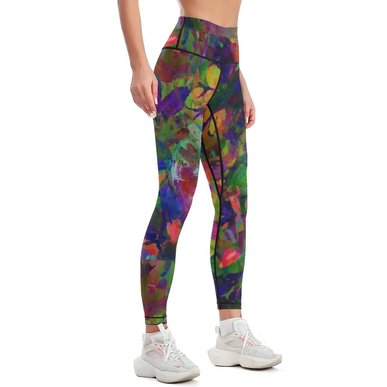 Painted florals Leggings joggers for exercise clothing for Sports pants for Women's gym Womens Leggings