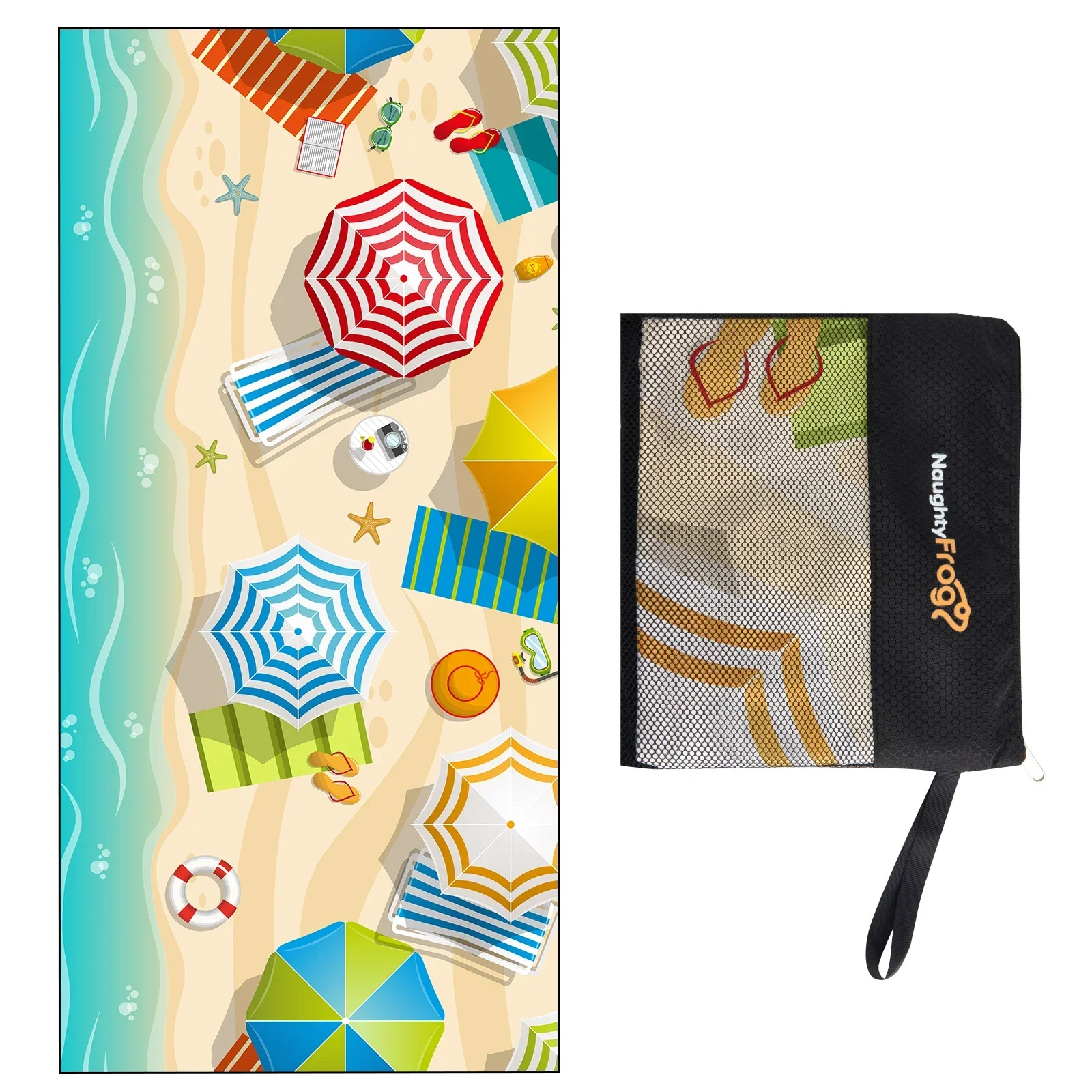 Large Microfiber Beach Towel Quick Dry Lightweight Towel Holiday Fitness Travel Sports Portable Absorbent Sun Towel