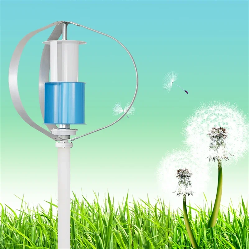 Q4 Series 4pcs Blades High Quality Aluminum Alloy Vertical Wind Turbine 12V 24V