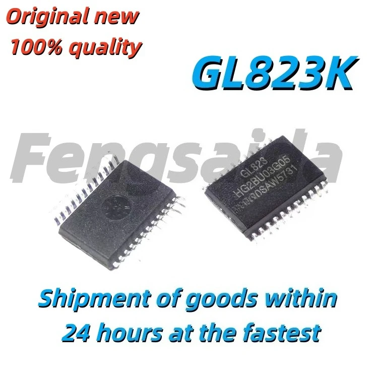 5PCS Brand new original GL823K SSOP-16 GL823 SSOP-24 SMT card reader controller USB chip