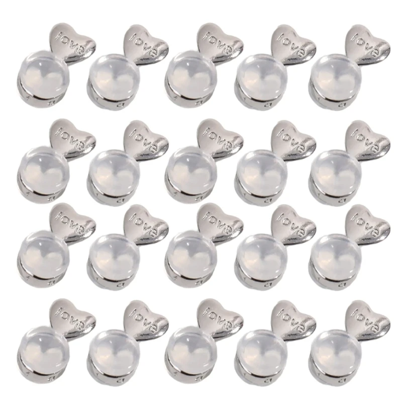 Pack of 20 Metal Earring Replacements Easy to Wear and Remove Ear Supports Earring Backs Supportive Earring Lifters