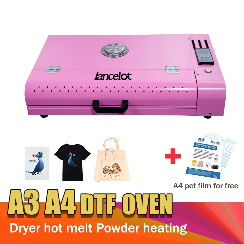 

A3A4 Heating machine color Pink oven DTF Oven hot sale Heat Drying dryer DTF Printer heat transfer prints for Tshirt DIY