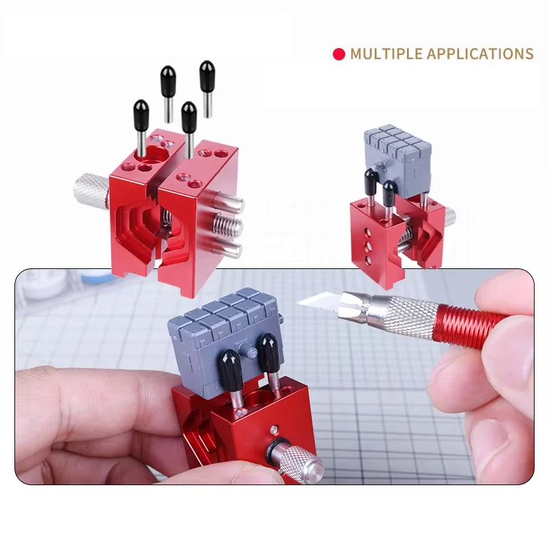 

Многофункциональные портативные мини-тиски или кронштейн из сплава USTAR для миниатюрных моделей солдат Gundam, инструмент для фиксированных деталей