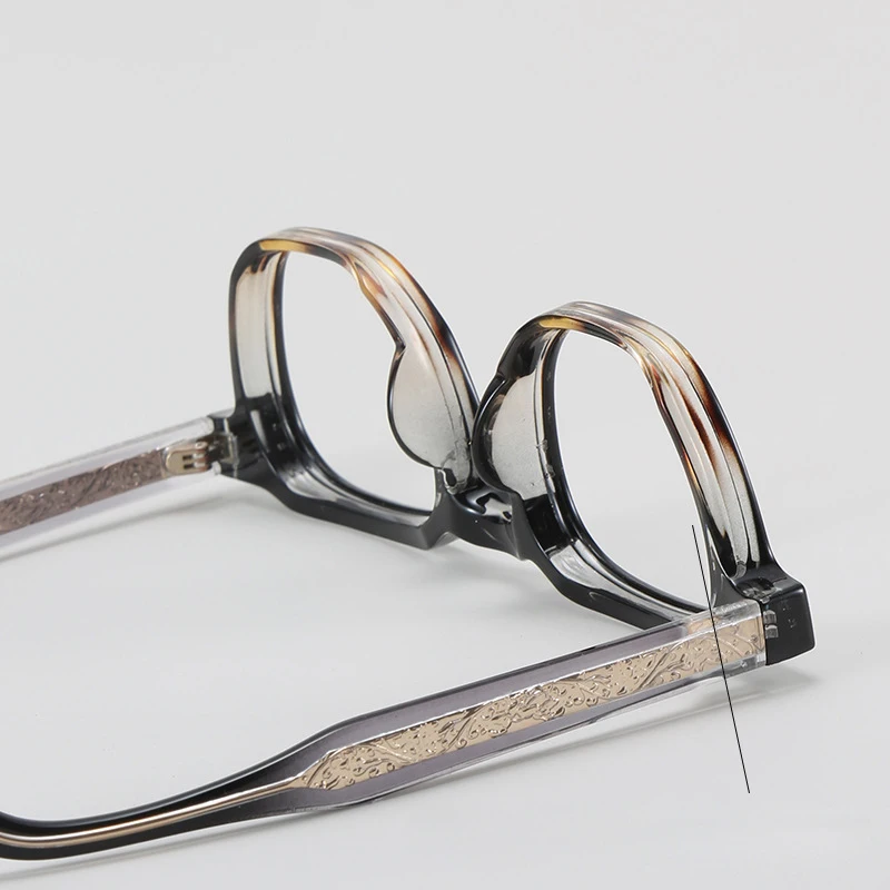Thick Square Myopia Anti Blue Light Glasses Men‘s Retro TR Trendy Optical Prescription Customize Eyeglasses Frame Diopter 0-600