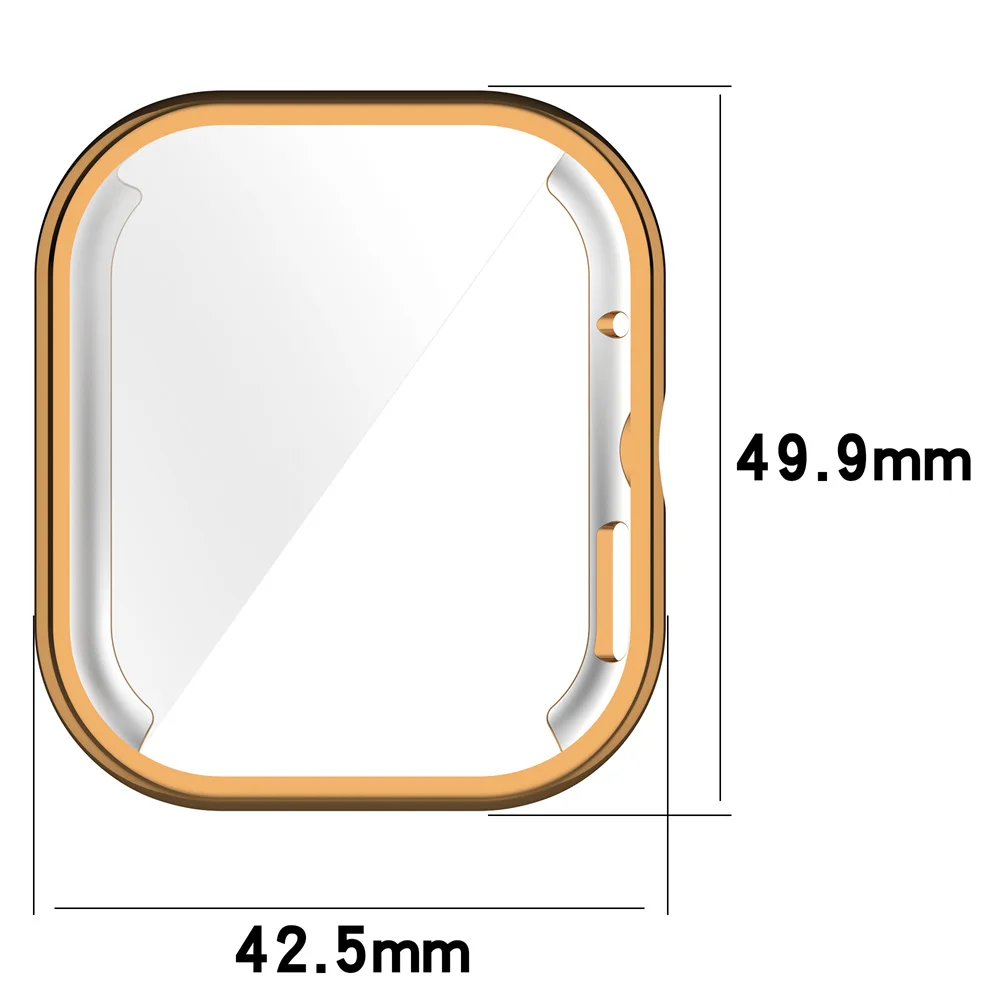 BEHUA Case For Redmi Watch 4  Soft and Clear TPU Screen Protector Shell Transparent Cover Protection Durable  Cases Accessori