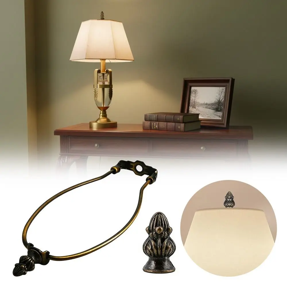 Decorative Bronze Finish Lamps Harp Kit Standard Universal Lamp Shade Support Harp DIY Lamp Shade Holder Table Lamp