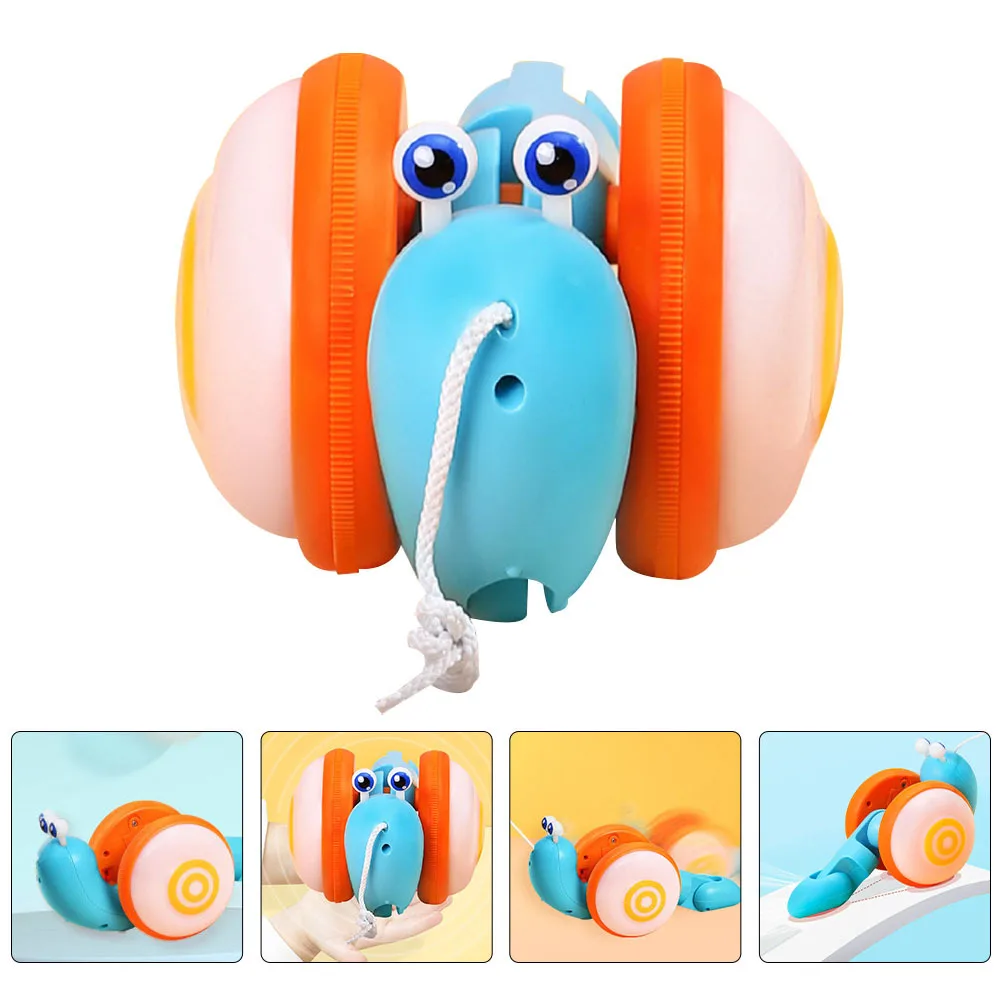 الحلزون سحب زميل اللعب مشاية للأطفال طفل الجر سلسلة سحب التعلم التعليم المبكر لعبة سحب الطفل #4