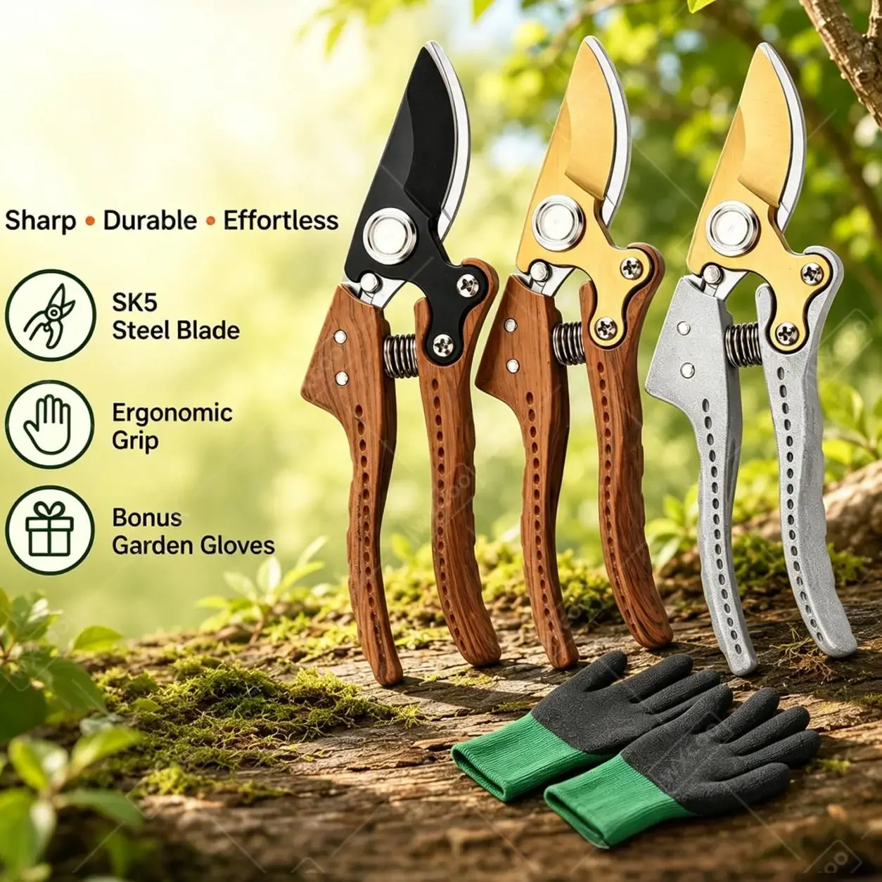 Multifunctional Garden Pruner Labor-saving Scissors Pruning Shears for Gardening Pruning Scissors Plants Garden Bonsai Tools