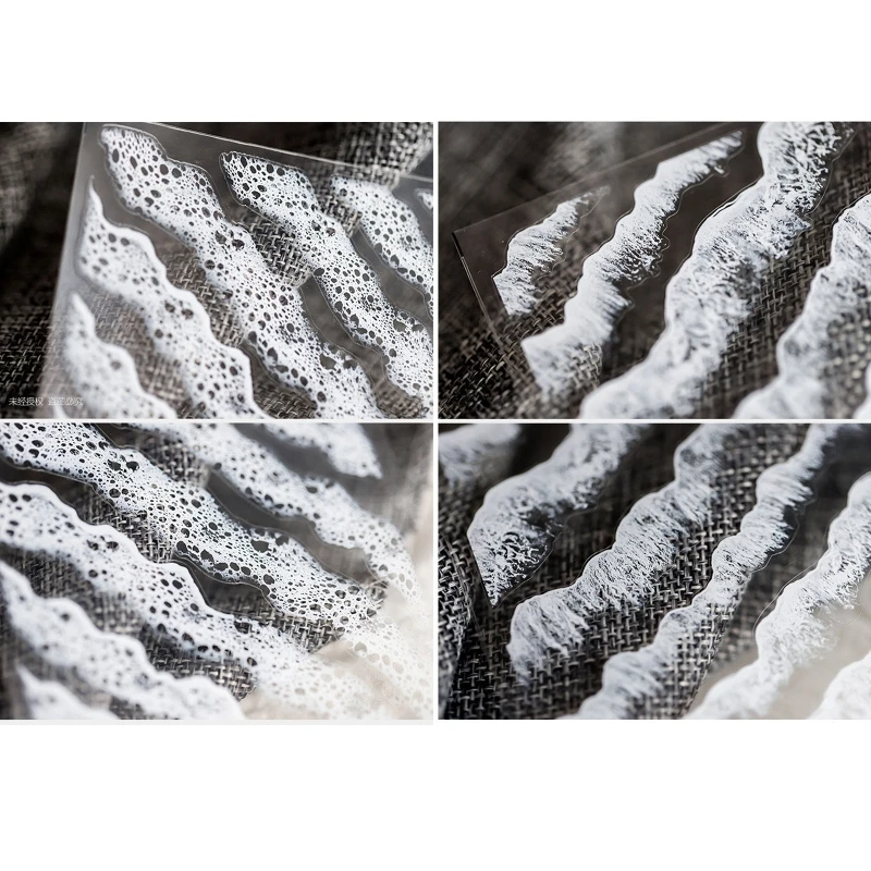 1 Sheet Simulation Sticker Epoxy Resin UV Diy Accessories Imitation