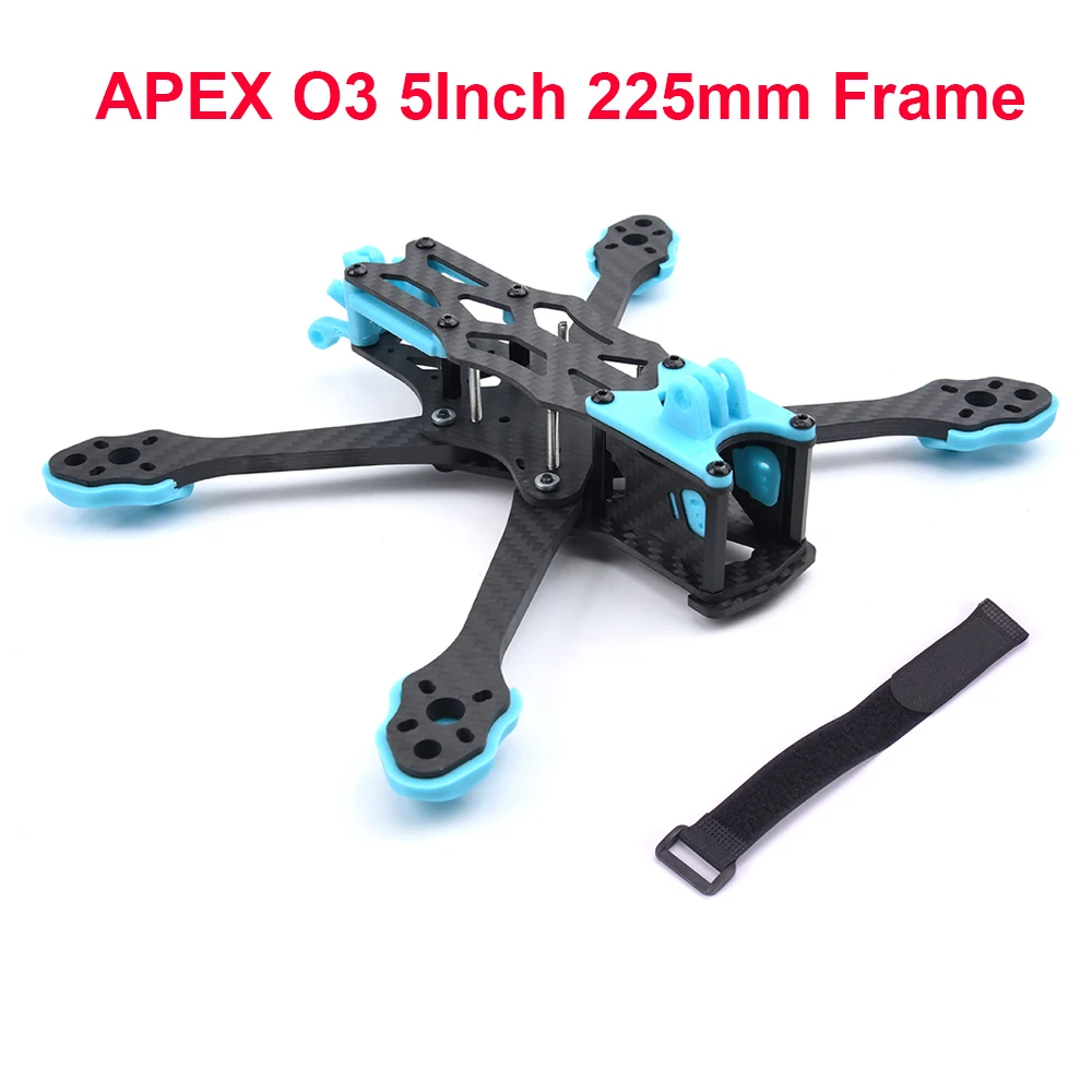 Nowy 5 Cal 225mm 225 z włókna węglowego FPV 5 Cal zestaw ze szkieletem z 5.5mm ramię dla APEX O3 FPV Freestyle RC Racing Drone