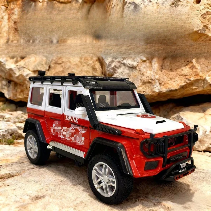1:24 G800 Big G Modelos de carros off-road Liga Modelos de metal fundido Hobbies Coletando presentes Brinquedos