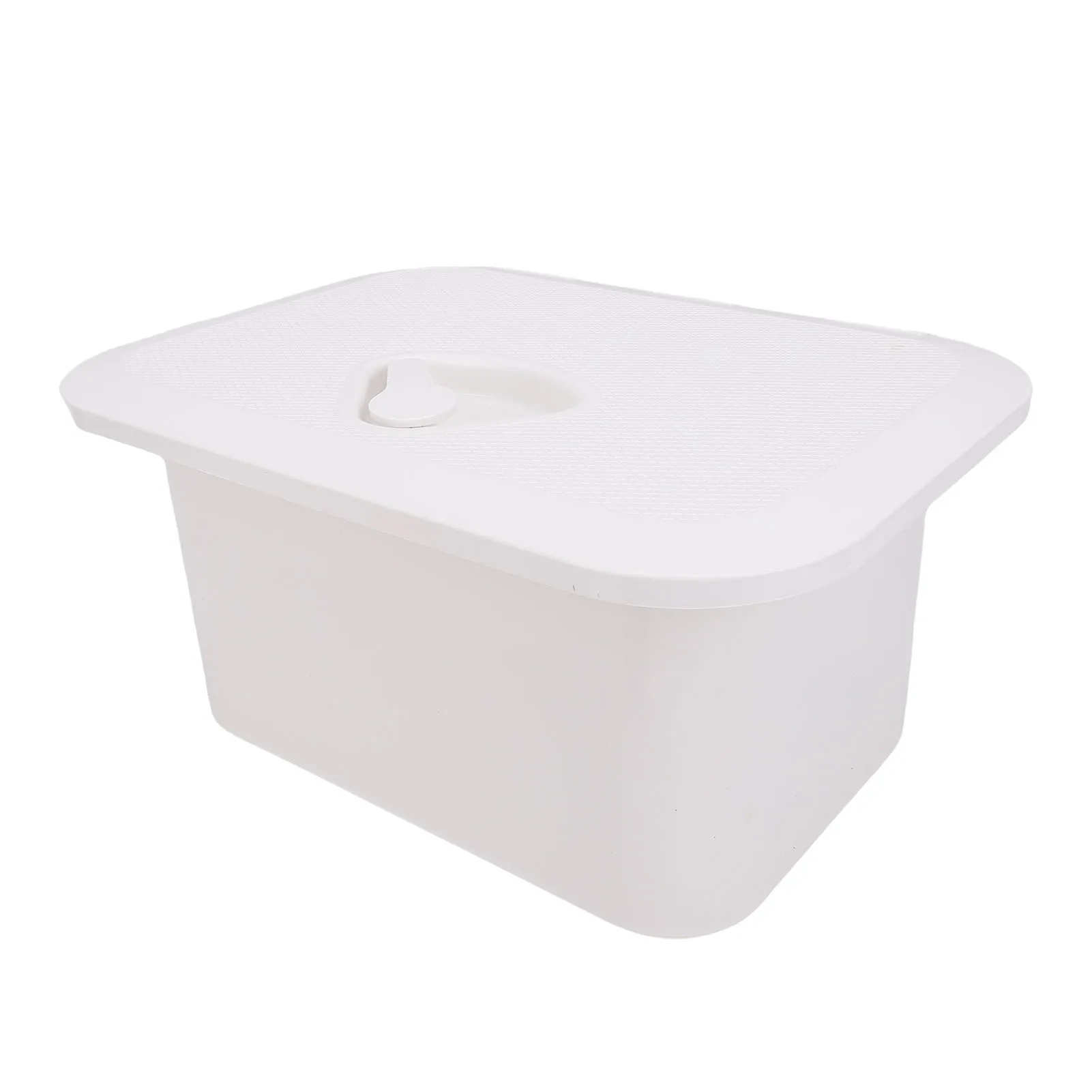 Boat Embedded Storage Box for Bait Fishing Gear Tools White ABS 37.5X27X17.5cm Marine Boat Storage Box Deck Storage Compartment