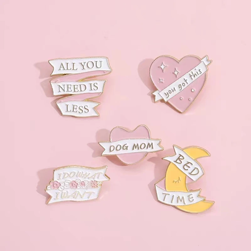 I DO WHAT I WANT Enamel Pins Custom All You Need Is Less Floral Slogan Brooch Lapel Badges Backpack Funny Jewelry Gift Wholesale