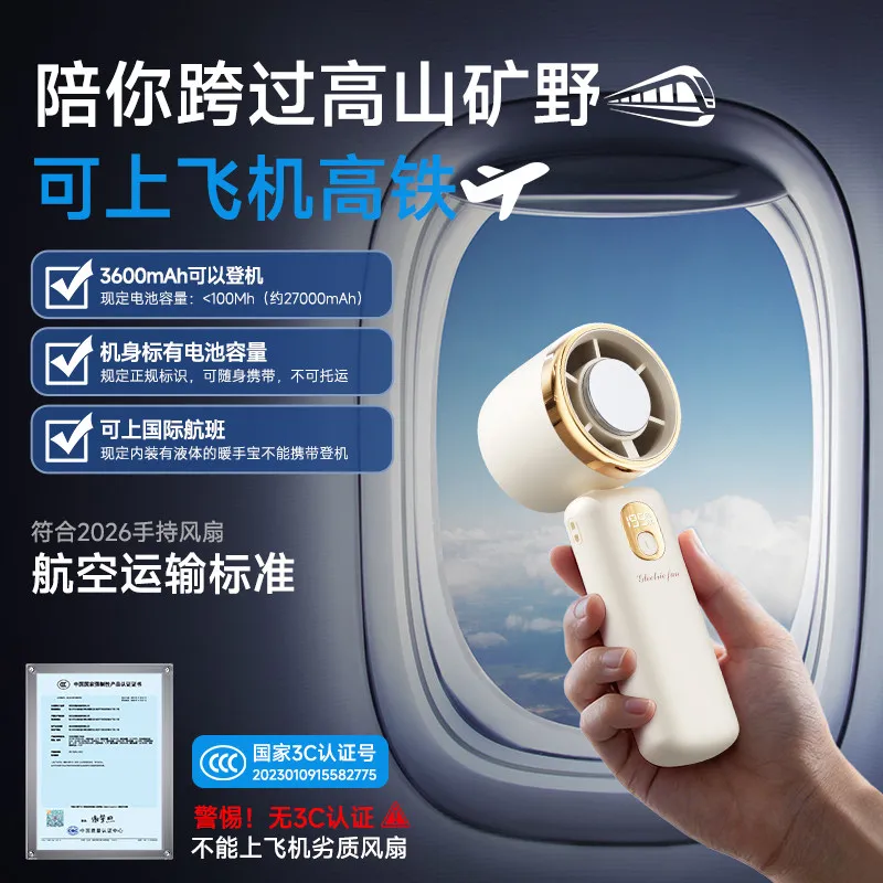 Powerful Silent Foldable Fan Handheld & Hanging Neck USB Rechargeable Mini Fan