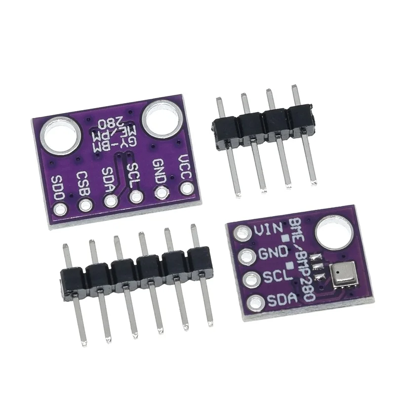 BME280 3.3V 5V Digital Sensors Temperature Humidity Barometric Pressure Sensors Module I2C SPI 1.8-5V BME280 Sensors Module
