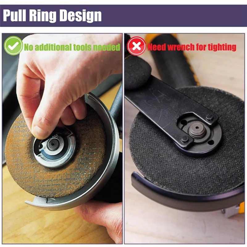 

Y42A-2Pcs Quick Change Angle Grinder Flange Nuts 5/8-11 Grinder Nut Replacement Lock Nuts Grinder Locking Nuts