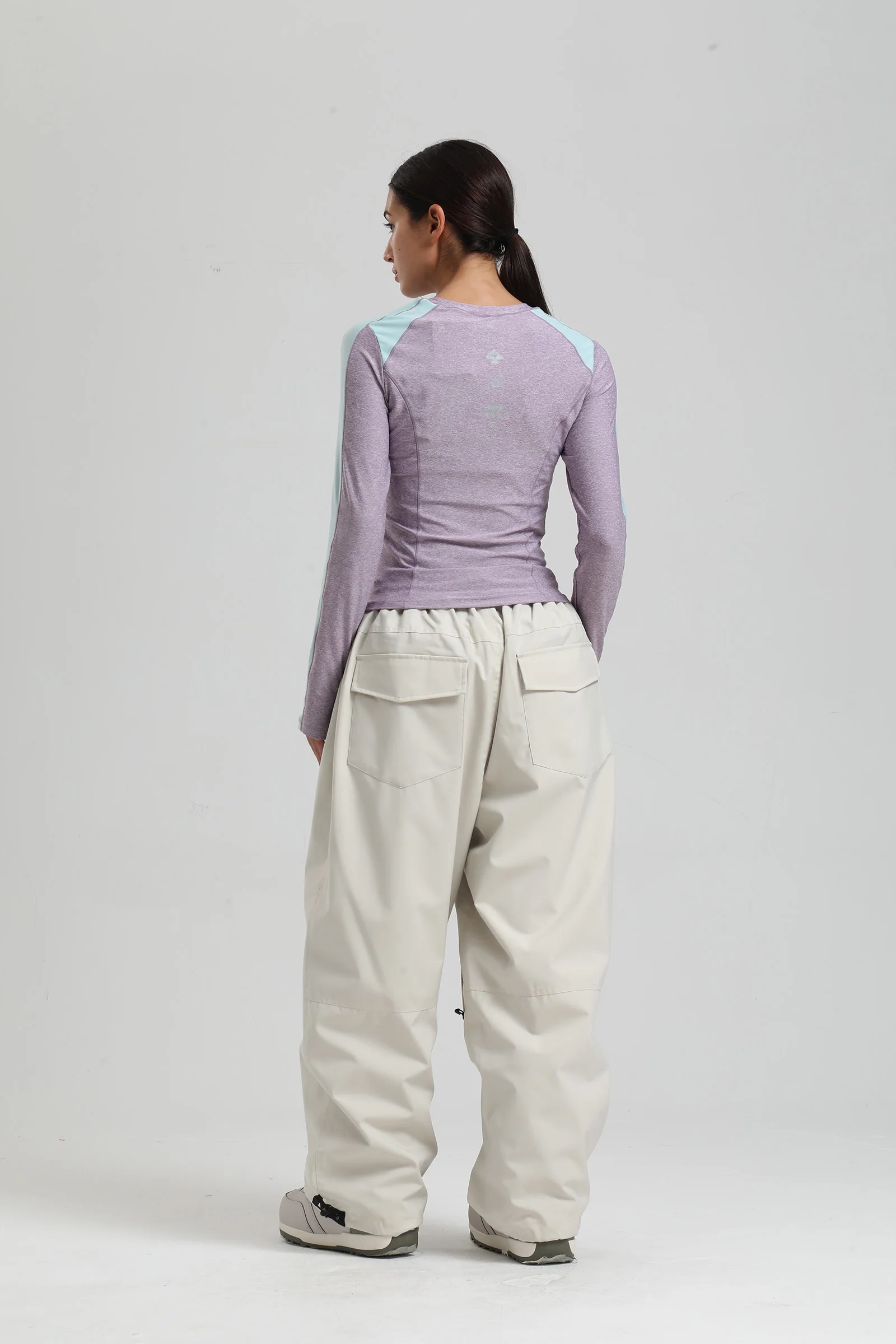 Gsou Snow 2025, Unisex-Cargohose mit lockerer Passform – wasserdichte, winddichte Snowboardhose für Damen und Herren, Winter-Schneeausrüstung – Detail 34