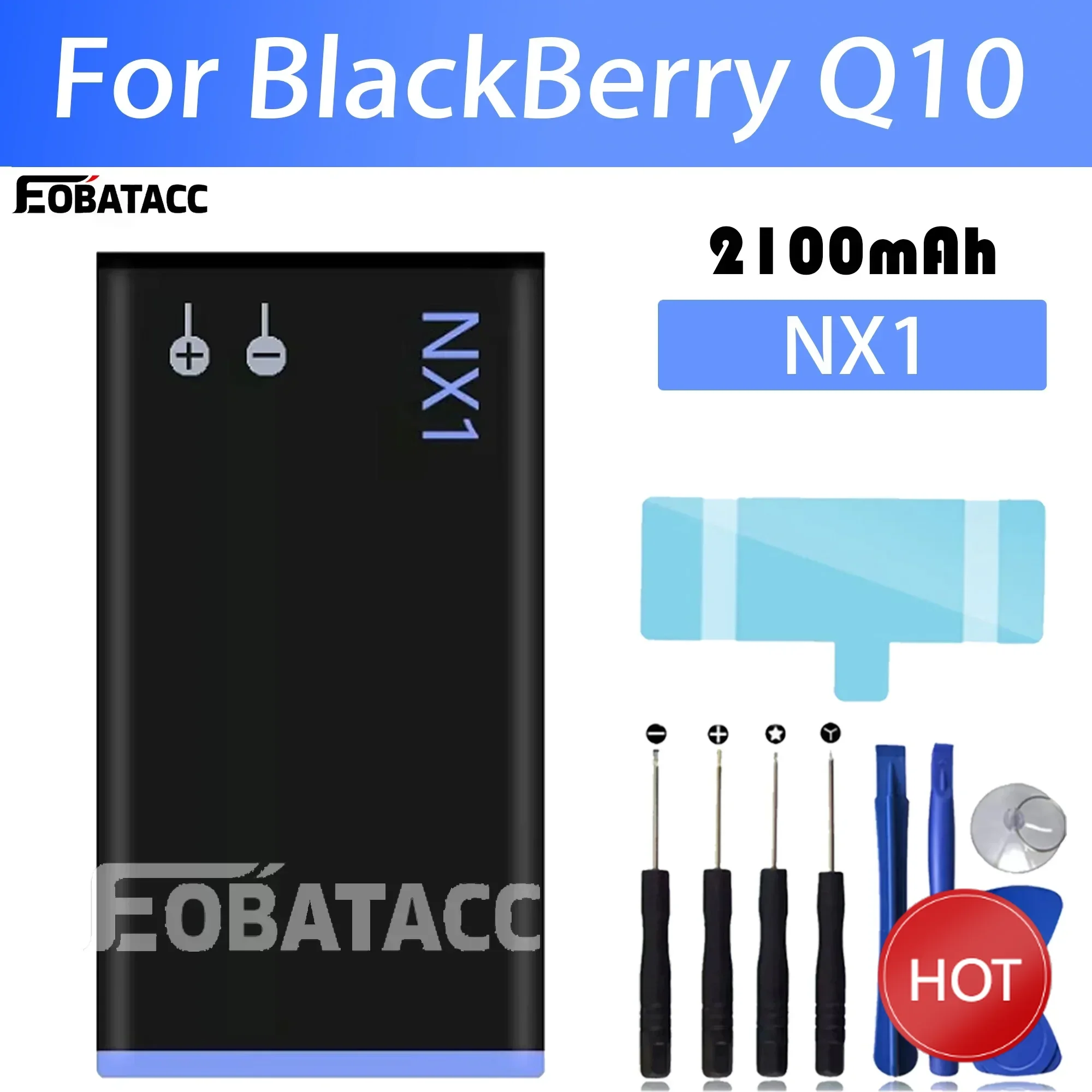 

High Quality Replacement Battery For BlackBerry Q10 NX1 BAT-52961-003 Large-capacity Mobile Phone New Batteries+Free Tools