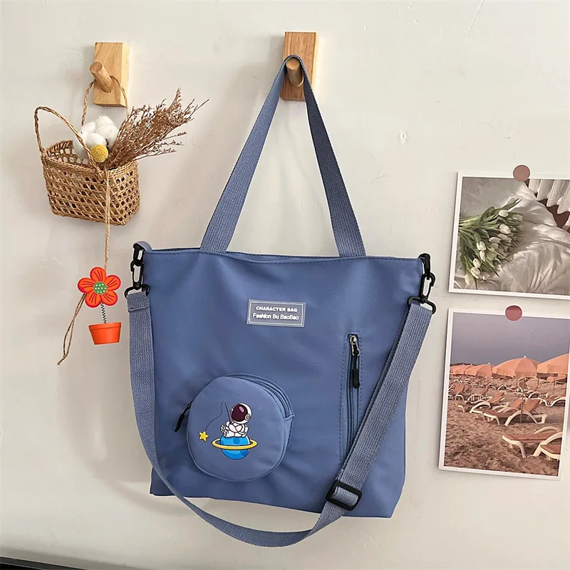 Sac à bandoulière simple de style coréen pour élèves du primaire et du secondaire, petit sac décontracté frais et mignon pour filles