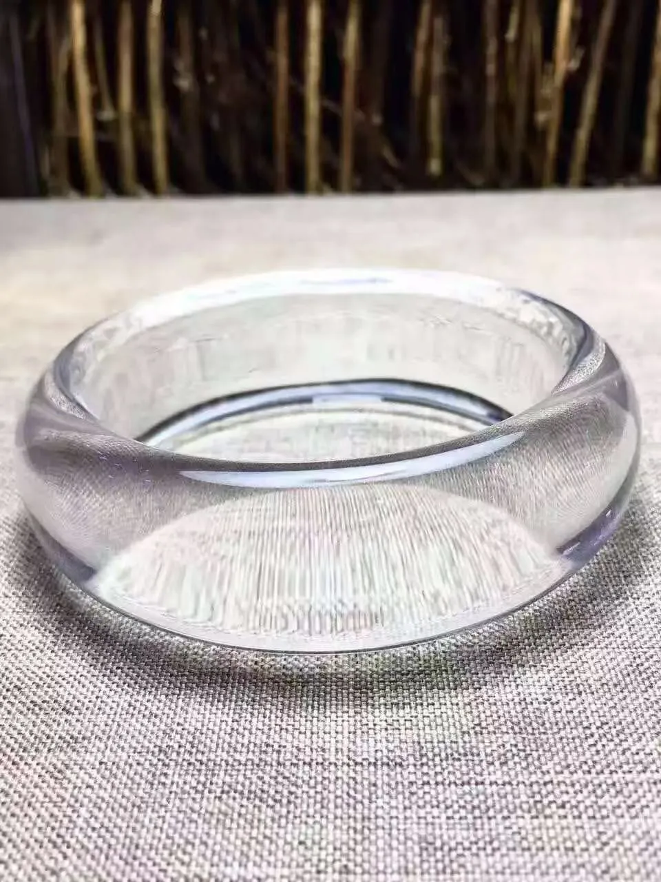 

Натуральный браслет из бразильского белого хрусталя, полностью прозрачный, класс 8А, утолщенный, из нефрита, с эффектом ледяного блеска