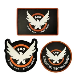 3D PVC Hook&loop Gaming Badges Strategic Homeland Division Embroidery Patch SHD Special Agent Emblem for Cosplay Costumes DIY